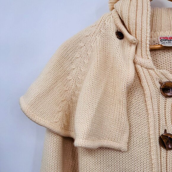 Vintage 70s Maurada Cardigan Bishop Sleeve Old Money Grannycore Large Wool Blend - Picture 5 of 10